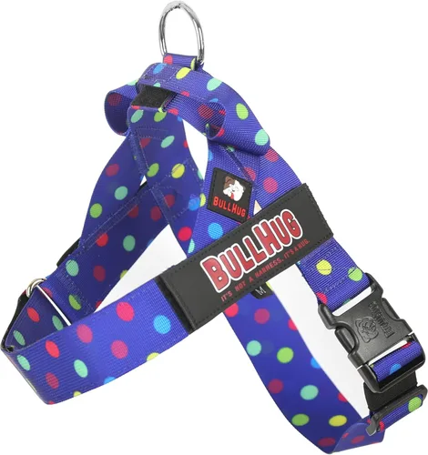Miniatura 42 de BULLHUG Arnés ajustable para perro, sin tirones, sin estrangulamiento, para bulldogs ingleses, bulldogs franceses, pugs y razas de pecho ancho