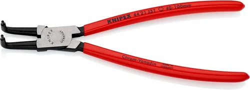 Miniatura 2 de KNIPEX Herramientas - Alicates Circlip, Interno, 90 grados en ángulo, punta forjada, 1 37/64"-3 15/16" diámetro del diámetro (4421J31), 8.50 rojo