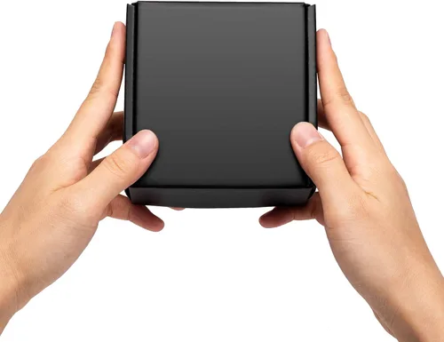 Miniatura 6 de Timirog Cajas de envío pequeñas de 4 x 4 x 2 pulgadas, paquete de 25 cajas de correo de cartón corrugado negro para pequeñas empresas, correo