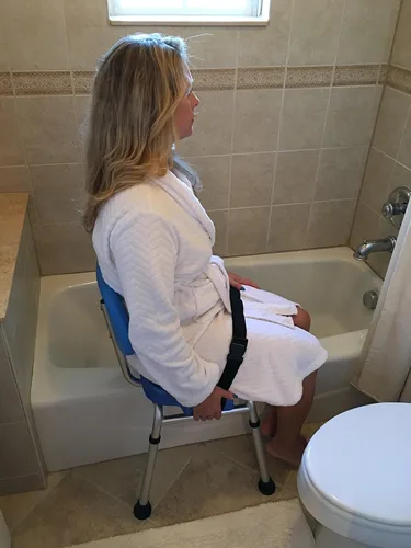 Miniatura 3 de Platinum Health Silla deslizante para la ducha HydroGlyde Premium de carga pesada, banco de transferencia para bañera acolchado con asiento