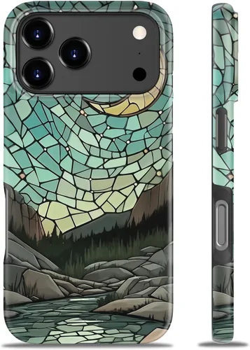 Miniatura 123 de Goodon para iPhone 17 Pro, Funda Estética de Gato Negro y Niña Naranja, Compatible con Magsafe, Funda Protectora Retro Única y Moderna de Silicona