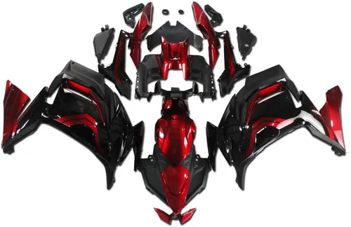 MC - Carenado rojo y negro para Kawasaki Ninja 2020 2021 2022 2023 650R ER-6F EX650 Molde de inyección de plástico ABS nueva carrocería 20 21 22 23