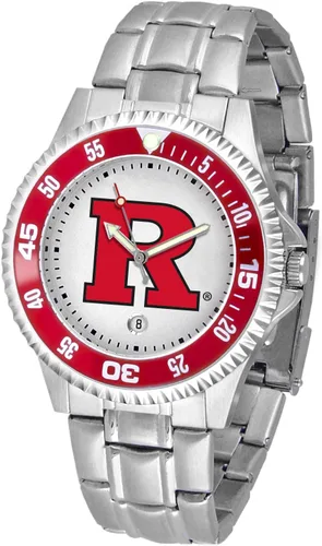 Miniatura 17 de SunTime Reloj de cuarzo de 1.575 in para hombre, correa de acero inoxidable de 0.787 in, esfera Gameday Tulane ola verde