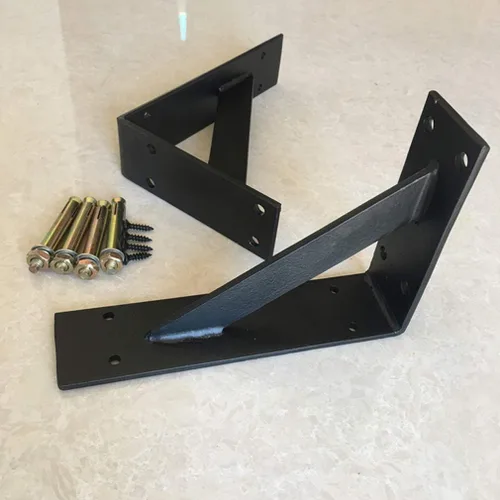 Miniatura 3 de Soportes flotantes de metal para estante de pared de hierro triangular, soporte para estante de muebles, lavabo de pared, soporte para estante