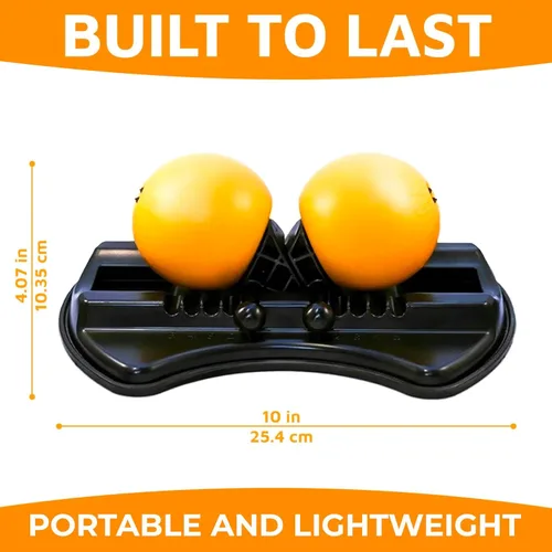 Miniatura 6 de Activelife - Masajeador HighBaller Max Twin Baller, doble bola de lacrosse ajustable para masaje de tejido profundo, terapia de punto de activación