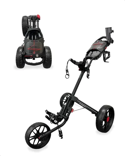 Caddytek CaddyLite 15.3 V2 Carrito de Golf Empujable - Carrito de Aluminio Plegable Ligero con Ruedas de EVA, Freno de Pie, Mango Ajustable, Soporte