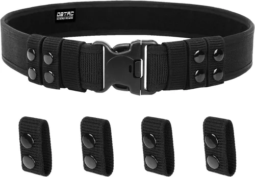 DBTAC Cinturón de Servicio de Nylon de 2" con 4 Sujetadores Cinturones Utilitarios Tácticos de Policía Seguridad para Aplicación de la Ley Patrulla