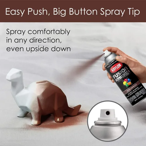 Miniatura 321 de Krylon Fusion - Pintura en aerosol adhesiva todo en uno para uso en interiores y exteriores, 12 onzas, aluminio