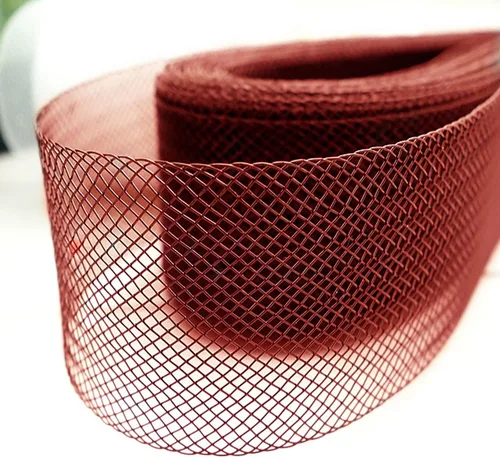 Miniatura 10 de Trenza rígida de crin de caballo de 1 pulgada y 50 yardas para costura de poliéster, vestido de boda, falda de baile, accesorios de corte
