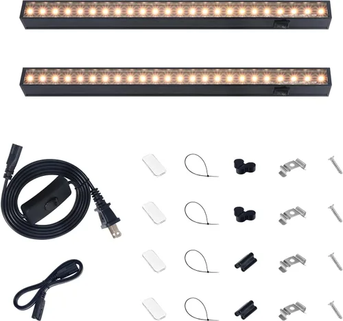 Miniatura 21 de Barrina Luz de cultivo para plantas de interior, luz solar de espectro completo, lámpara de crecimiento de 1 pie, bombillas LED de crecimiento, tira