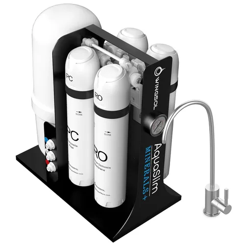 Miniatura 10 de WINGSOL Filtro de agua para grifo de fregadero, antiobstrucción, NSF/ANSI 42 y 53, filtro plisado de larga duración que reduce