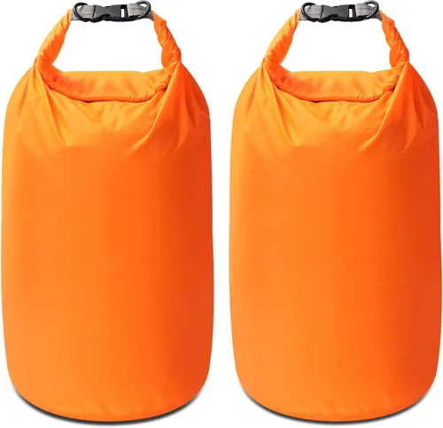 Miniatura 21 de Juego de bolsas secas, impermeables, pequeñas y ligeras, bolsas secas para tabla de remo, kayak, pesca, campamento (morado, 40L, 2 unidades)