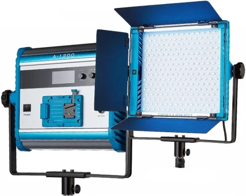Miniatura 4 de RGBW - Panel de luz de video suave LED 2800K-10000K ajustable por DMX/aplicación de teléfono/control remoto con puertas de granero, iluminación
