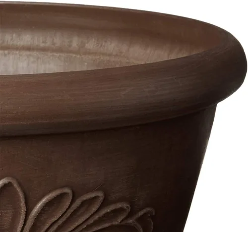 Miniatura 3 de Arcadia Garden Products PSW TA20C Bandeja Compuesta de Plástico/Piedra/Madera para Bulbos – Sin Orificio de Drenaje (Perforable), 8"x3", Chocolate