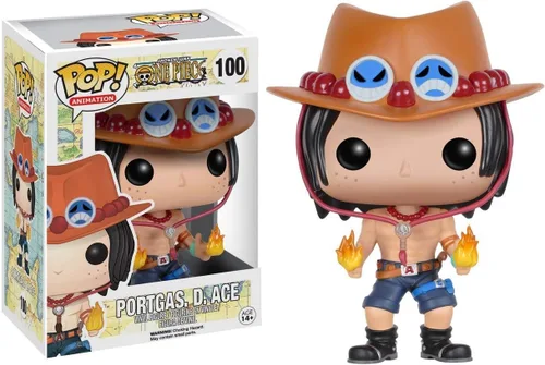 Miniatura 2 de POP Portgas D. Ace Funko Pop! Figura de vinilo de una pieza (incluye funda protectora compatible con POP Box), multicolor, 3.75 pulgadas