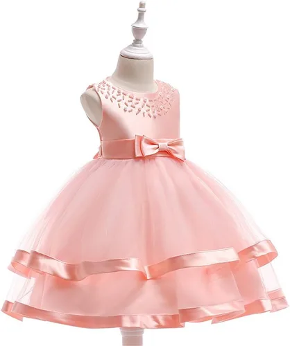 Miniatura 2 de COMISARA - Vestido formal para niña, para boda o desfile, tallas 6M-9T