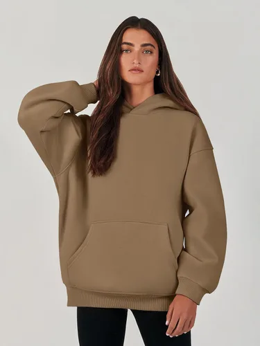 Miniatura 8 de ANRABESS Womens Oversized Hoodies Fleece Sweatshirts Long Sleeve Hooded Pullover Winter Clothes with Pocket