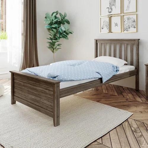Miniatura 27 de Max & Lily - Cama individual, base de cama con cabecero para niños, listones, color blanco.