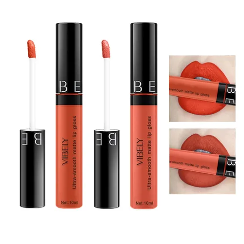 Miniatura 5 de Esmalte de labios de copa antiadherente mate de 11 colores, brillo de labios no decolorante, lápiz labial de 0.34 onzas líquidas A01-26