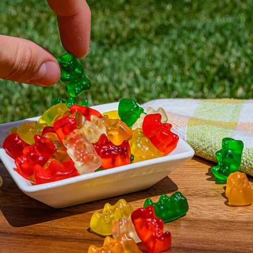 Miniatura 3 de Ositos de goma a granel bolsa de 3 libras – Dulces de goma suaves y masticables en sabores afrutados variados y colores, perfectos para fiestas