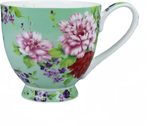 Miniatura 10 de Tazas de café lindas de 16 oz para mujer, tazas lindas de porcelana y hueso, tazas de café, tazas de té para mujeres Mon regalos de cumpleaños