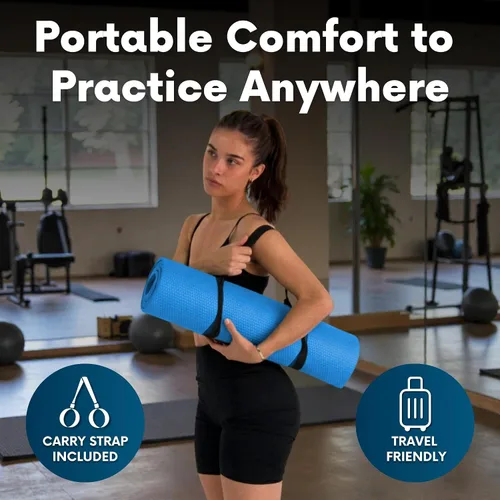 Miniatura 6 de Esterilla de yoga plegable gruesa, en 6 combinaciones; mayor soporte y protección para las articulaciones, sistema de alineación corporal