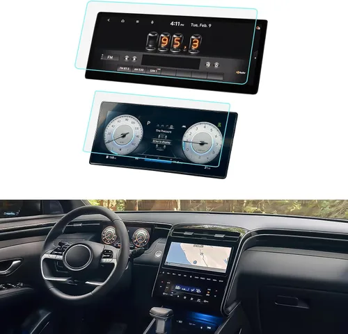 Miniatura 10 de LUWU - Protector de pantalla de Santa Cruz para Hyundai Santa Cruz (SE/SEL) 2022-2024, pantalla táctil de 8 pulgadas, protector de navegación 9H