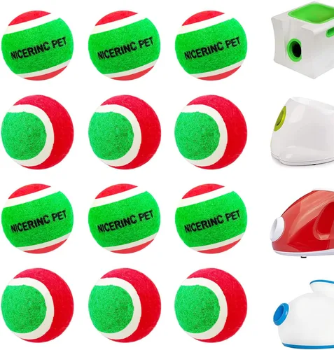 Miniatura 7 de Pelotas de tenis para perros XS Pelota de juguetes para perros de 1.5 pulgadas, paquete de 12, lanzadores de bolas de ajuste Pelotas de tenis