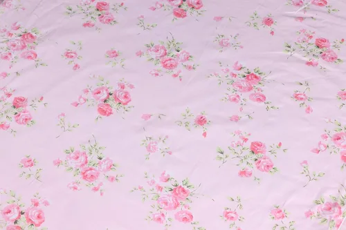 Miniatura 4 de LELVA Faldas de cama con volantes de polvo, tamaño individual, con volantes de encaje y plataforma, 18 pulgadas de profundidad, algodón floral, Rosa
