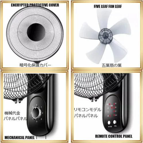 Miniatura 6 de Ventilador de montaje en pared para decoración de almacén, proporciona refrigeración silenciosa, ventilador industrial de 20 pulgadas montado