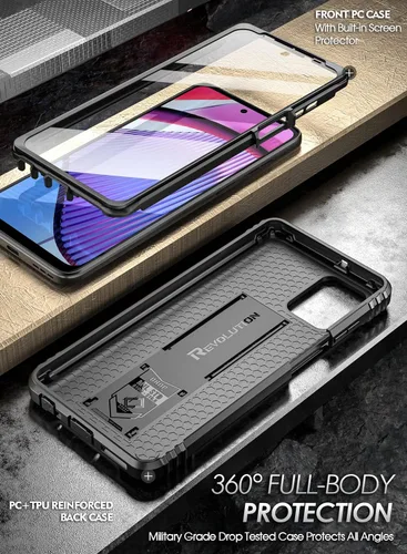 Miniatura 3 de Poetic Revolution - Funda para Motorola Moto G Power 2023 5G (no para la versión 2022), [probada contra caídas de grado militar de 20 pies], Negro