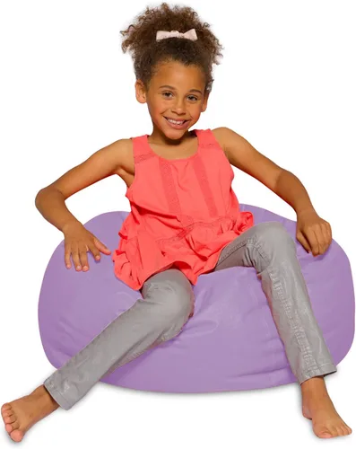 Miniatura 55 de Posh Creations - Sillón puff para niños, adolescentes y adultos, incluye funda extraíble y lavable a máquina, tamaño mediano de 27 pulgadas, lona