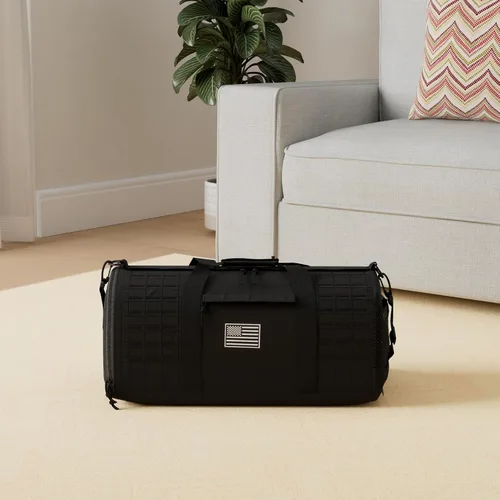 Miniatura 10 de QT&QY Bolsa táctica militar de 40 litros para hombre, bolsa de gimnasio, bolsa de viaje, bolsa de entrenamiento con compartimento para zapatos