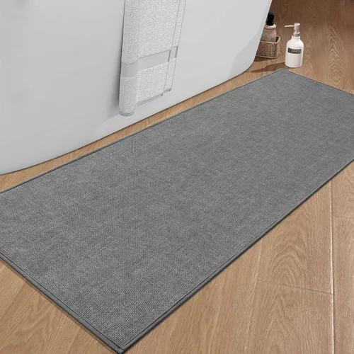 Miniatura 52 de chakme Alfombras de Baño 24x17, Alfombra de Baño Ultra Delgada Antideslizante Pequeña de Secado Rápido Absorbente para Piso de Baño