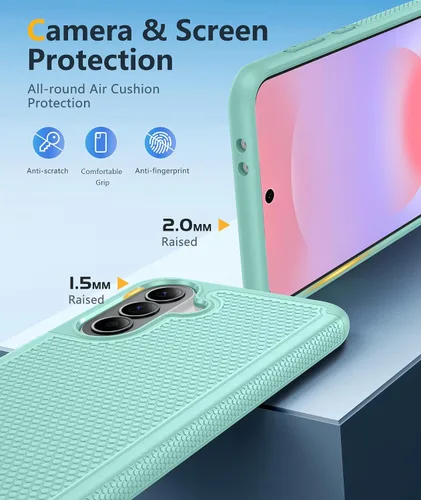 Miniatura 616 de FNTCASE Funda para iPhone 17 Pro: Fundas delgadas translúcidas de color azul claro compatibles con MagSafe, protección completa de la cámara