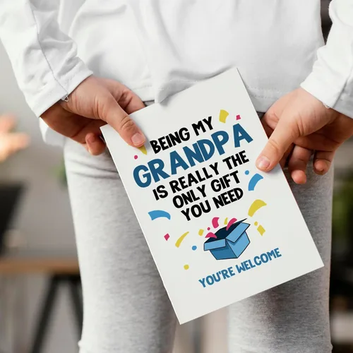 Miniatura 8 de Chenive Tarjeta del día del padre para marido de esposa, romántica tarjeta feliz del día del padre para él, cuánto amas a nuestra familia y cuida