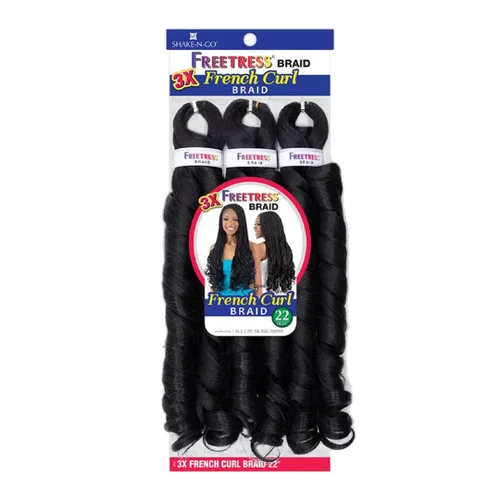 Miniatura 8 de FREETRESS BRAIDS 3 trenzas rizadas francesas de 22 pulgadas (paquete de 3, 2)
