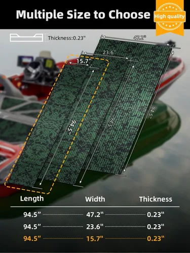 Miniatura 6 de FOCEAN Pisos para lancha de espuma de etilvinilacetato, cubierta de lancha, piso marino camuflado, autoadhesivo, alfombrillas marinas para lanchas