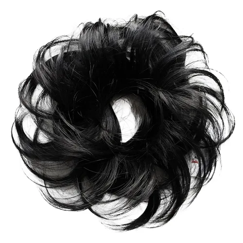 Miniatura 3 de PRETTYSHOP Pieza para el cabello de goma Voluminoso rizado y desordenado moño, 1