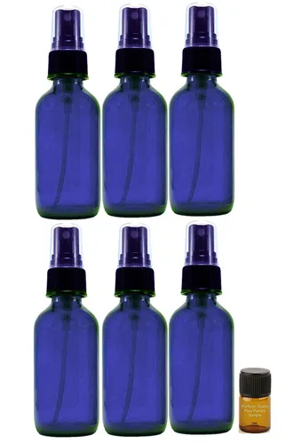 Miniatura 4 de Perfume Studio Juego de 6 piezas; botellas cuentagotas de vidrio ámbar de 2 onzas con una muestra de fragancia Perfume Studio de 0.07 onzas líquidas