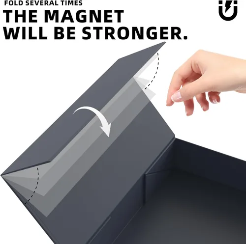 Miniatura 3 de Caja de regalo de 11.5 x 8.2 x 2.3 pulgadas, cajas de regalo para regalos de cierre magnético, cajas de regalo con tapas para regalos de cumpleaños
