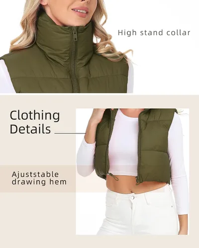 Miniatura 7 de Xeoxarel Chaleco acolchado reversible con bolsillos para mujer (XS-XXL)