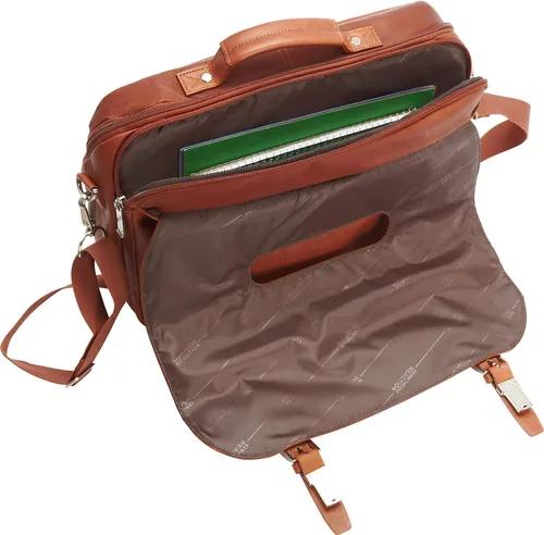 Miniatura 19 de Kenneth Cole REACTION Show Business - Bolsa de mensajero de cuero colombiano para portátil de negocios de 16 pulgadas