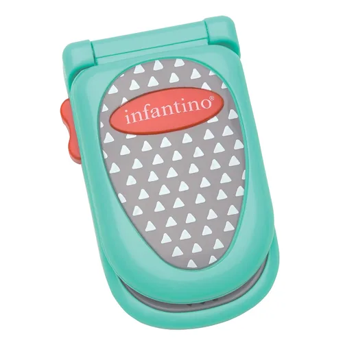 Miniatura 2 de Infantino Flip and Peek Fun Phone: bilingüe con 3 frases en inglés y 3 en español, efectos de sonido para compromiso, mira un espejo de abucheo