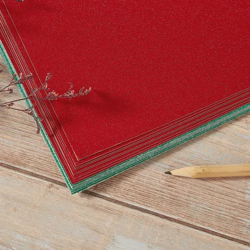 Miniatura 4 de 50 hojas de papel de cartulina con purpurina gruesa para fiestas de cumpleaños, manualidades e invitaciones