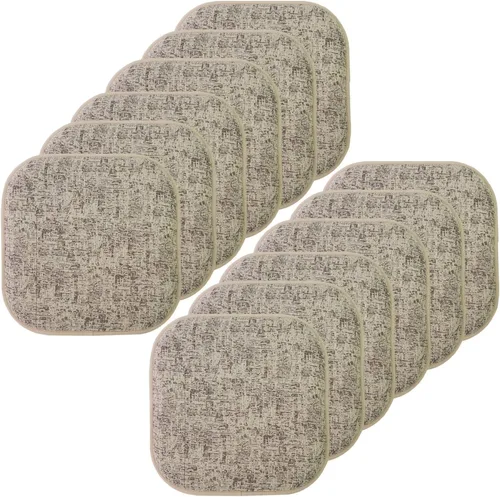 Miniatura 24 de Sweet Home Collection Cojines de espuma viscoelástica para silla, antideslizantes, diseño de panal de abeja, 16 x 16 pulgadas, paquete de 2