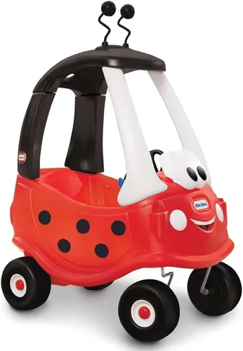 Miniatura 5 de Little Tikes Black Taxi Cozy Coupe Riding Game with Horns That Really Works, Snap Switch and Tank Lid
