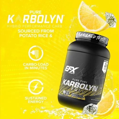 Miniatura 4 de EFX Sports Karbolyn Fuel Polvo de carbohidratos de absorción rápida Carga de carbohidratos, energía sostenida, recuperación rápida Sin