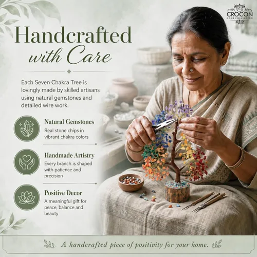 Miniatura 4 de El árbol de cristal original de 7 chakras, regalo de cumpleaños para mujeres, árbol de la vida de cristal curativo para hermana, regalos de 001