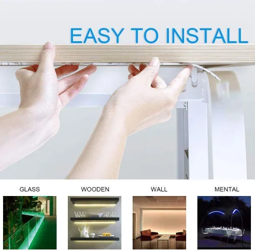 Miniatura 5 de Geekeep - Tira de luces LED a pilas, impermeables, flexibles, tiras de luz LED SMD 5050 con cinta de luz LED (6.56 pies, blanco frío)